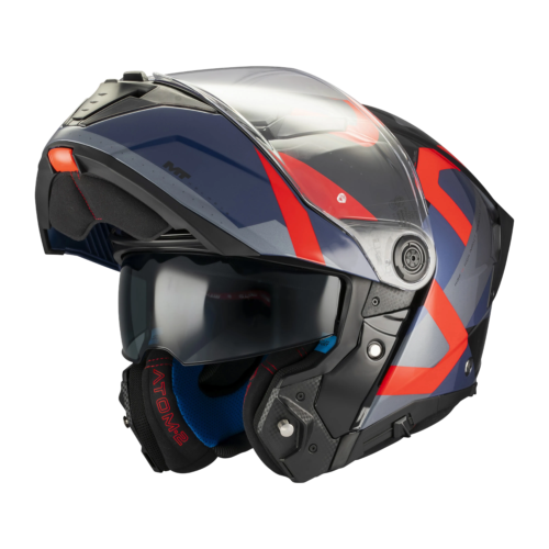 Casco Modulare MT Helmets Atom 2 SV Dexter B15 Lucido