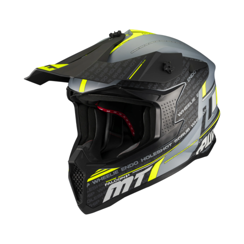 Casco Cross MT Helmets Falcon S Ruler C2 Opaco