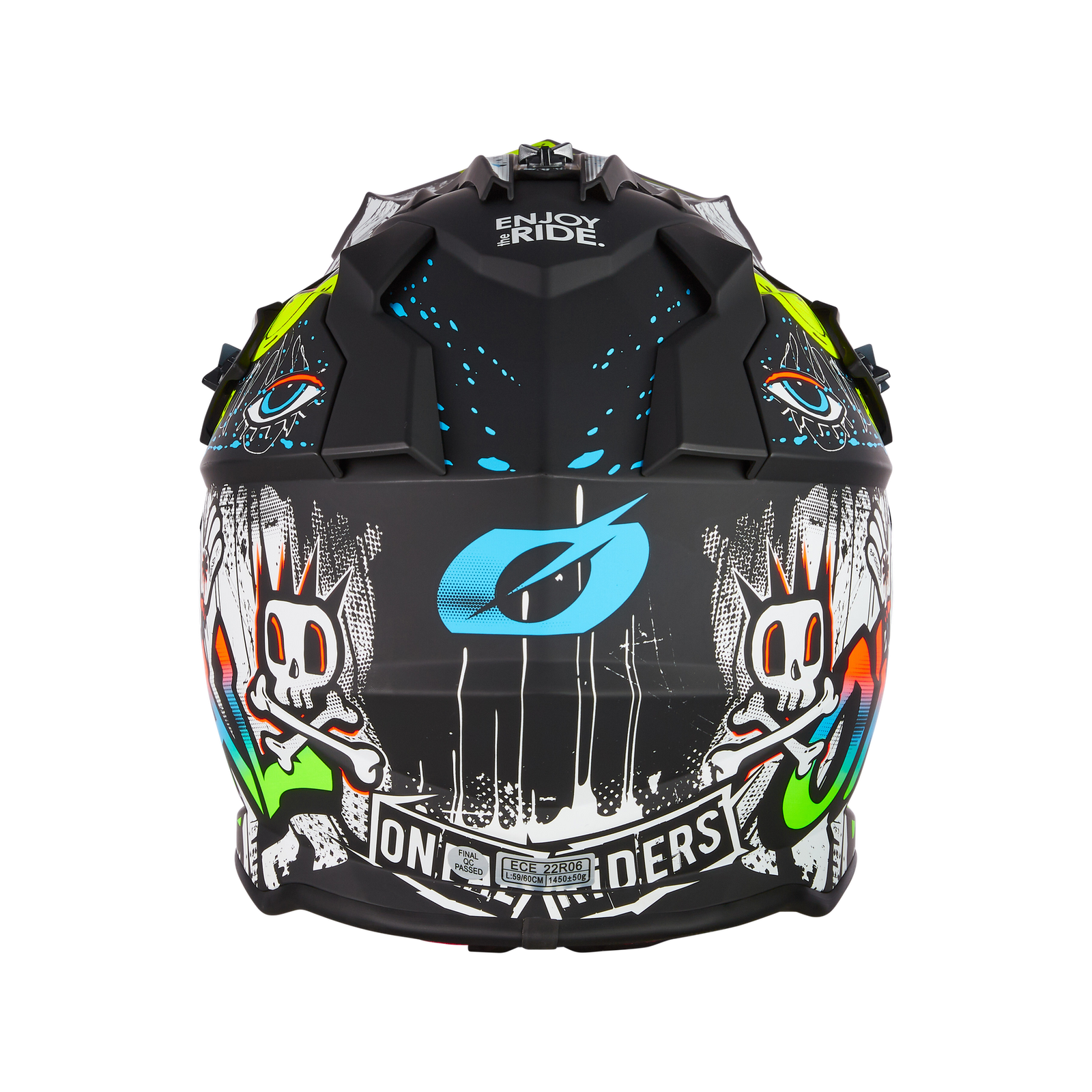 Casco Moto Cross O'Neal 2SRS Rancid V.24 Nero/Bianco - immagine 4