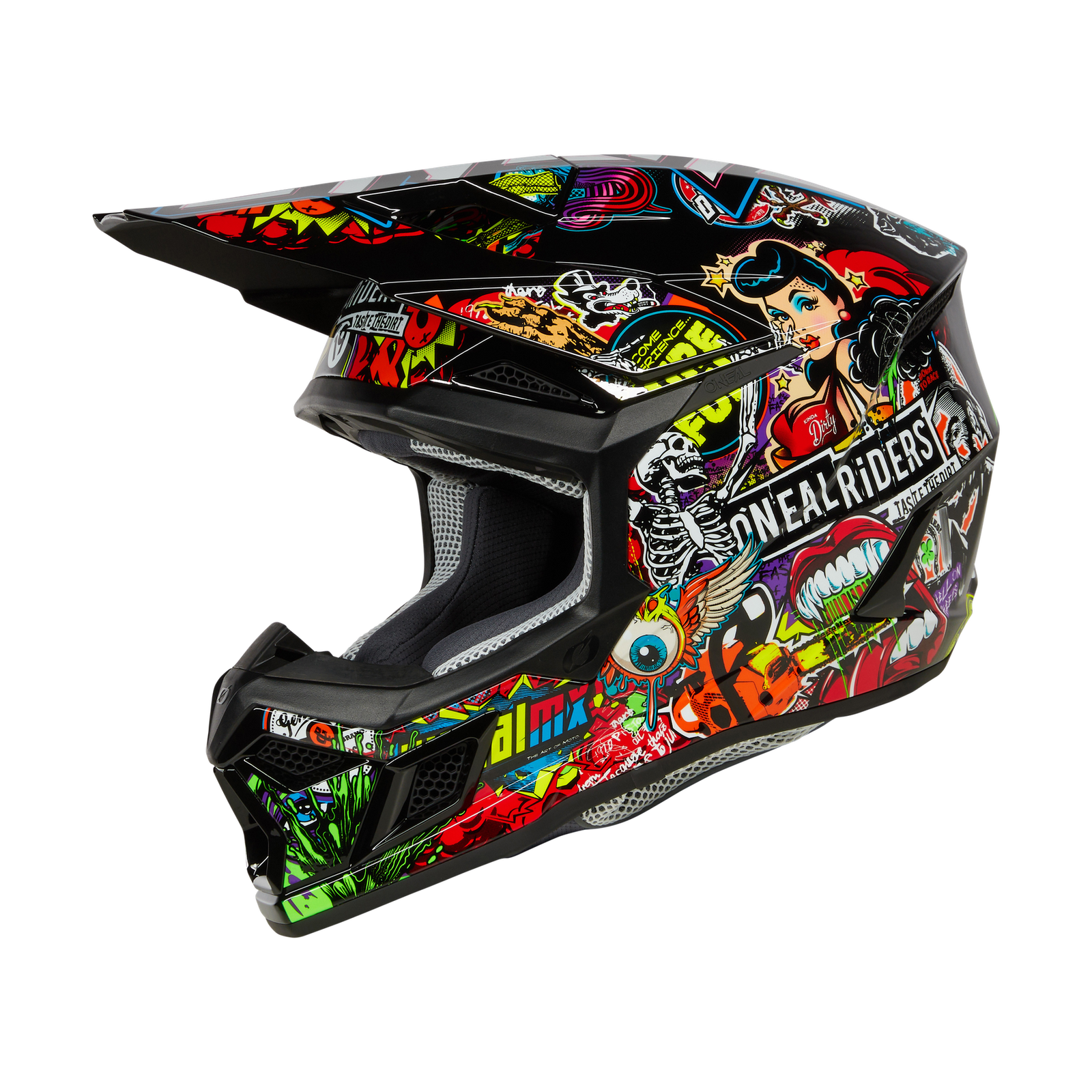 Casco Moto Cross O'Neal 3SRS Crank V.24 Multi - immagine 2