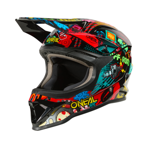 Casco Moto Cross Bambino O'Neal 1SRS Vibrant Multicolore
