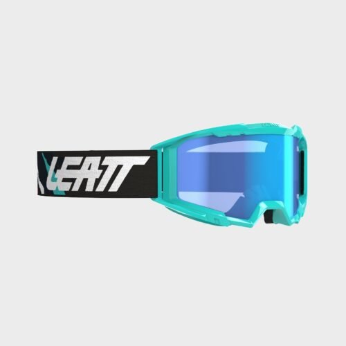 Maschera Cross Leatt Vizion 3.5 Iriz Verde Acido Lente Specchiata Blu 35%