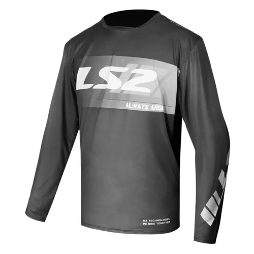 Completo Moto Cross LS2 Gravel Nero/Grigio Scuro