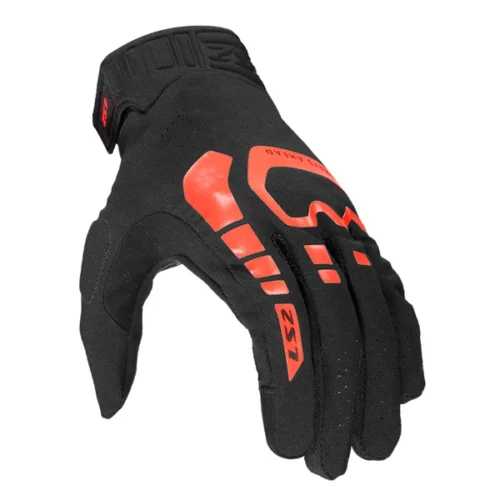 Guanti Moto LS2 Flex Uomo Nero/Rosso