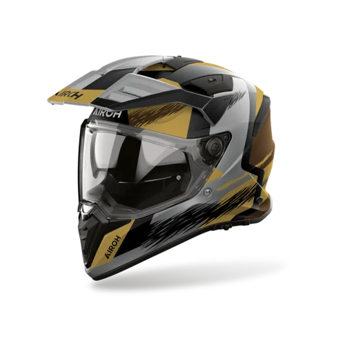 Casco Moto Adventure Airoh Badx-X Airspeed Sabbia Opaco