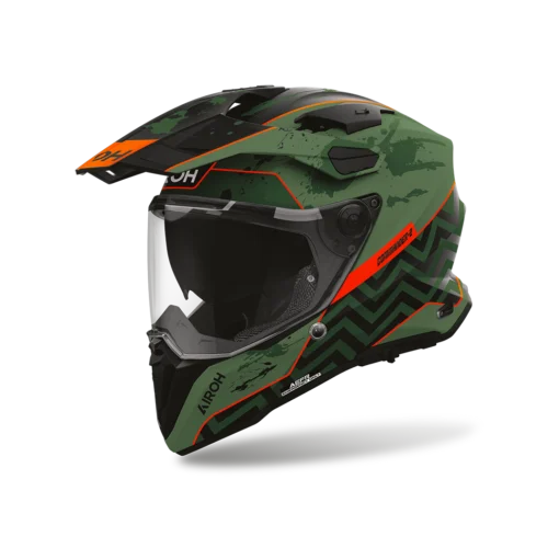 Casco Moto Adventure Airoh Commander 2 Plug Opaco
