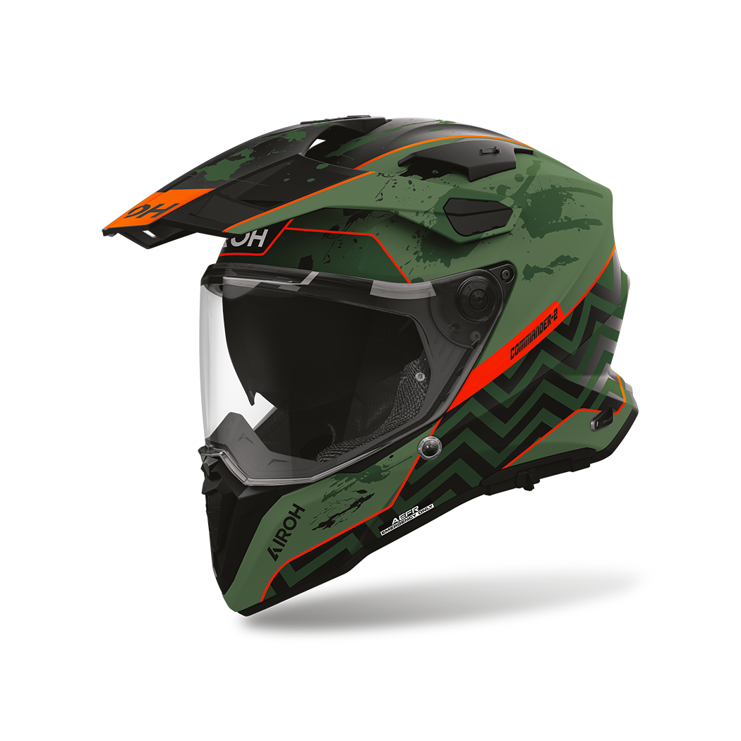Casco Moto Adventure Airoh Commander 2 Plug Opaco