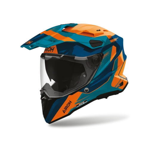 Casco Moto Adventure Airoh Commander 2 Razor Lucido