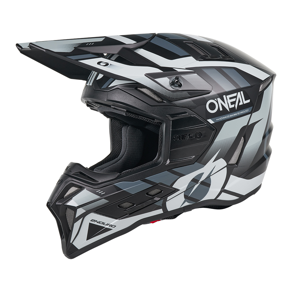 Casco Moto Cross O'Neal EX-SRS Dust Nero/Grigio