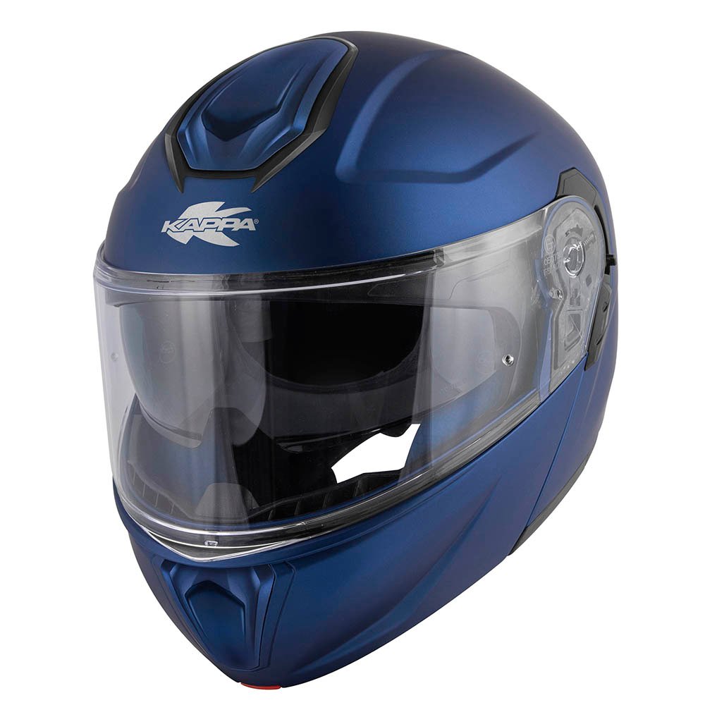 Casco Moto Modulare Kappa KV50 Basic Blu Metallizzato Opaco