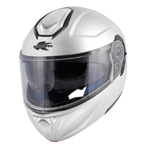 Casco Moto Modulare Kappa KV50 Basic Bianco Lucido