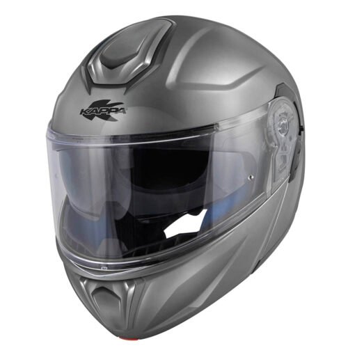 Casco Moto Modulare Kappa KV50 Basic Grigio Lucido