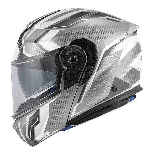 Casco Moto Modulare Kappa KV50 Escalade Argento Opaco/Titanio