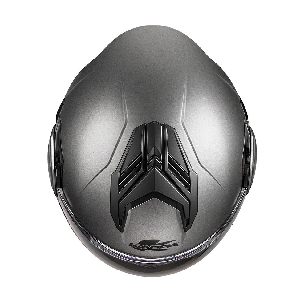 Casco Moto Flip-Back Kappa KV55 Basic Titanio Opaco - immagine 4