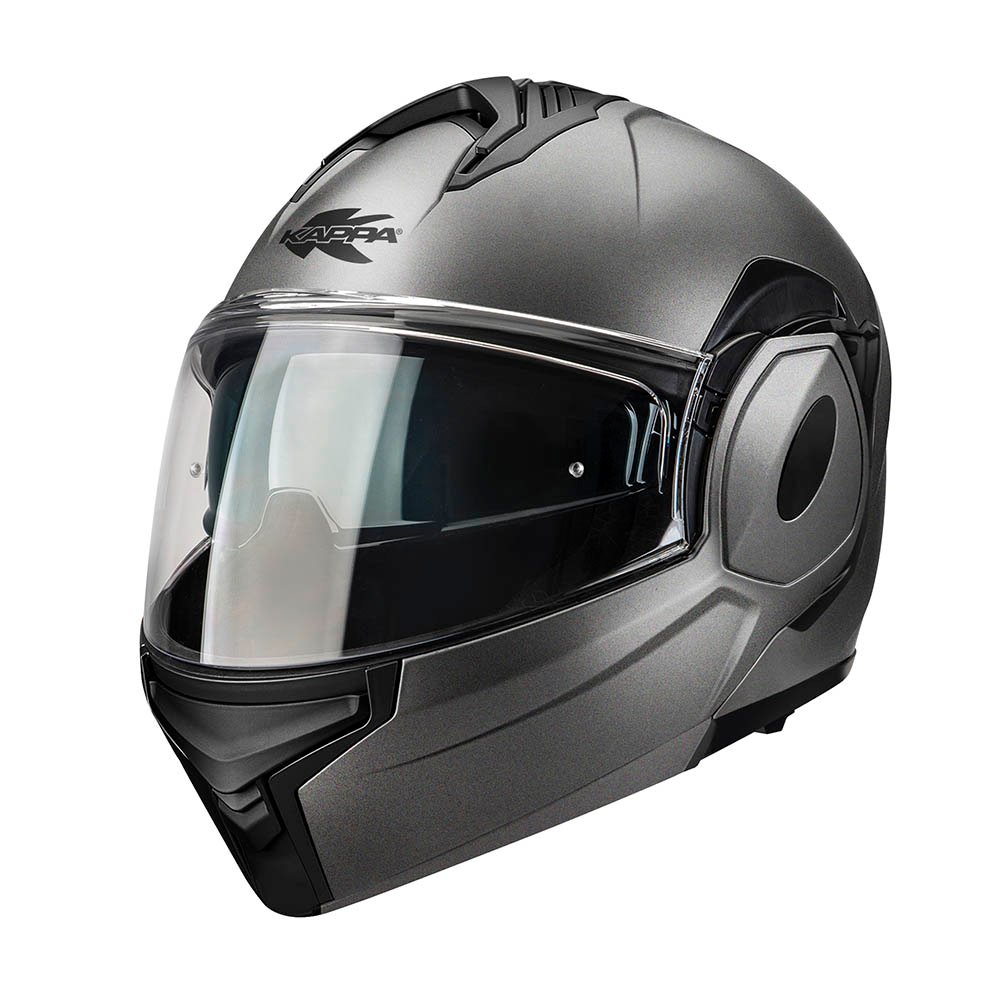 Casco Moto Flip-Back Kappa KV55 Basic Titanio Opaco