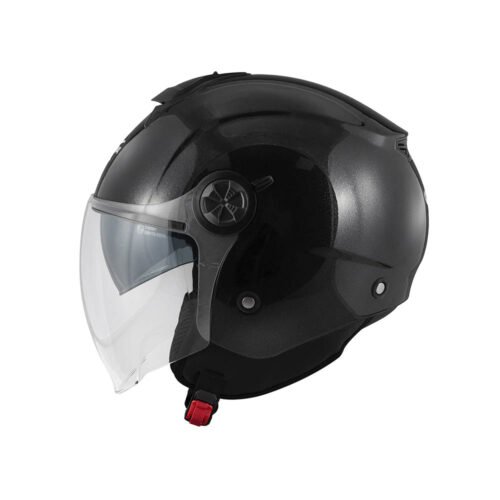 Casco Demi-Jet Kappa KV60 Basic Nero Metallizzato
