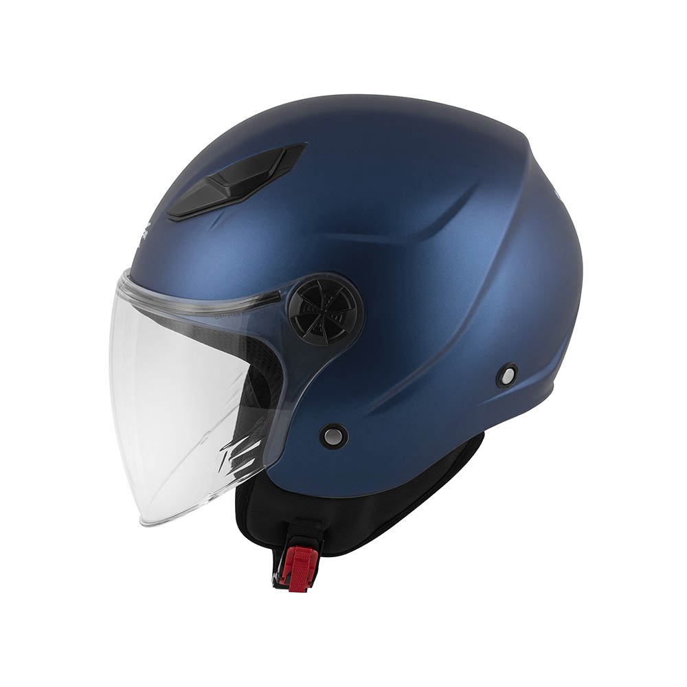 Casco Demi-Jet Kappa KV61 Basic Blu Metallizzato Opaco