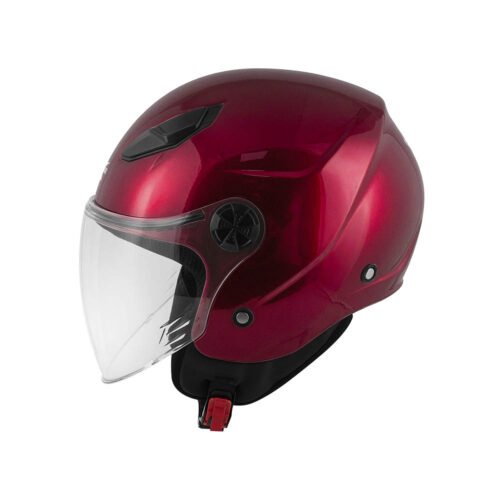 Casco Demi-Jet Kappa KV61 Basic Bordeaux Lucido