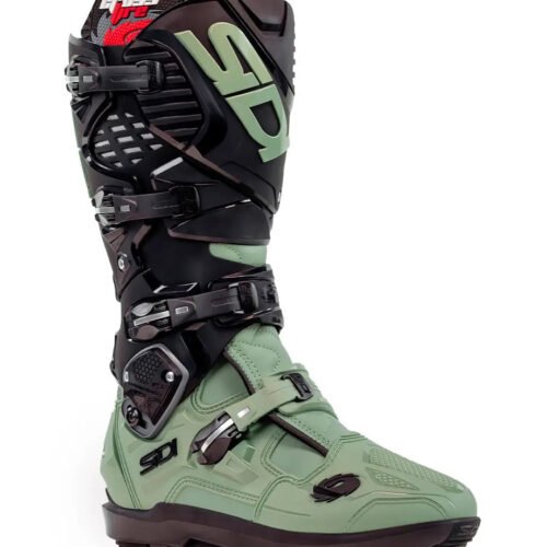 Stivali Moto Cross Sidi Crossfire 3 SRS Verde Militare/Nero