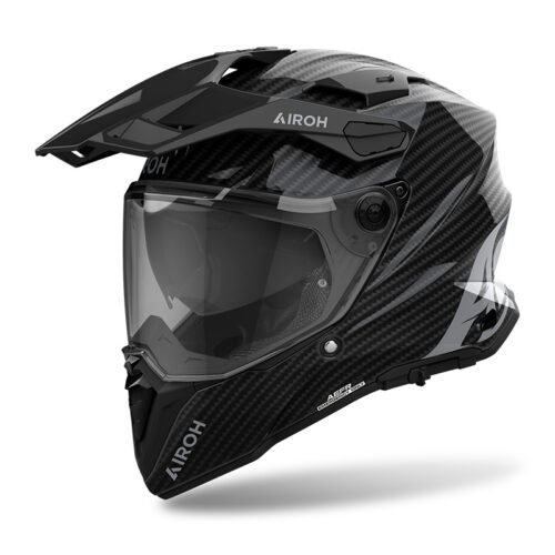 Casco Moto Adventure Airoh Commander 2 Carbon Lucido
