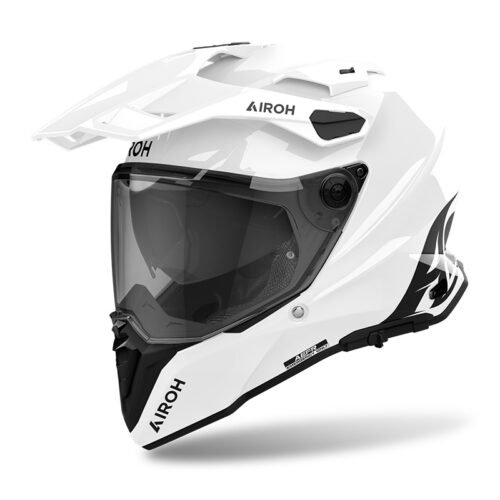 Casco Moto Adventure Airoh Commander 2 Color Bianco Lucido