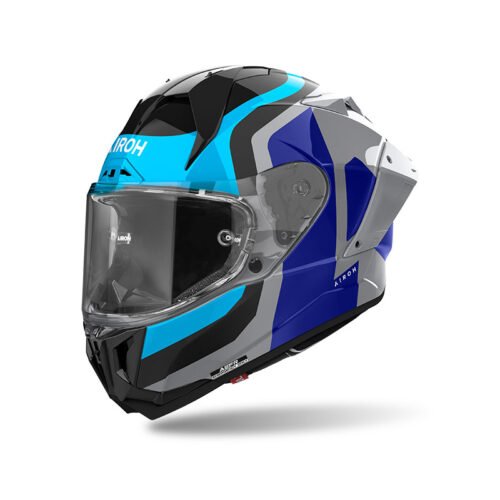 Casco Moto Integrale Airoh GP 800 Competition Blu Lucido