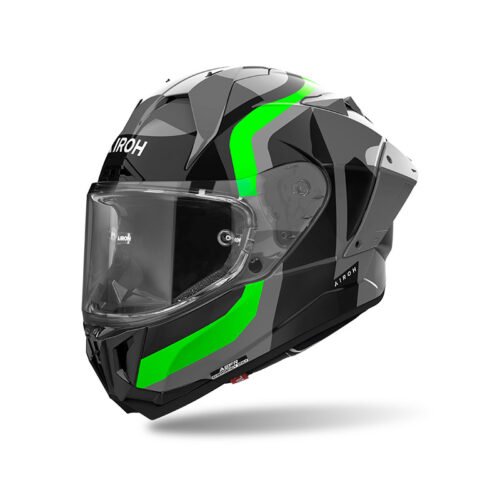 Casco Moto Integrale Airoh GP 800 Competition Verde Fluo Lucido