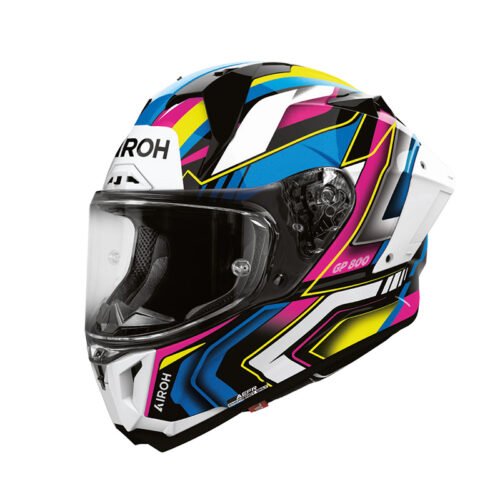 Casco Moto Integrale Airoh GP 800 Volt Multicolor Lucido
