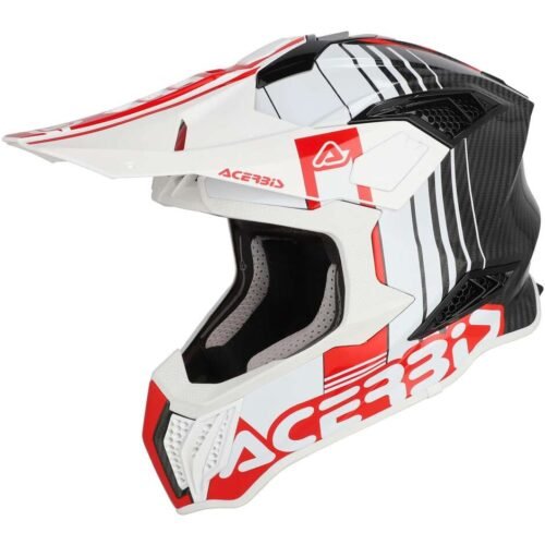 Casco Cross Enduro Acerbis Airstrike-C Bianco/Rosso