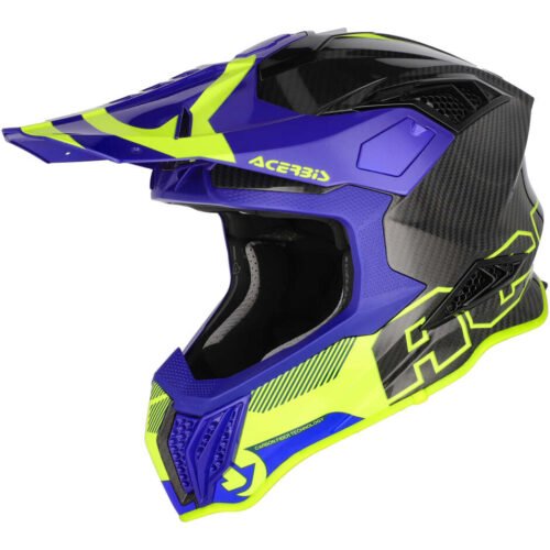 Casco Cross Enduro Acerbis Airstrike-C Blu/Giallo