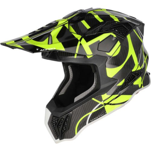 Casco Cross Enduro Acerbis Airstrike-C Nero/Giallo Fluo (444)