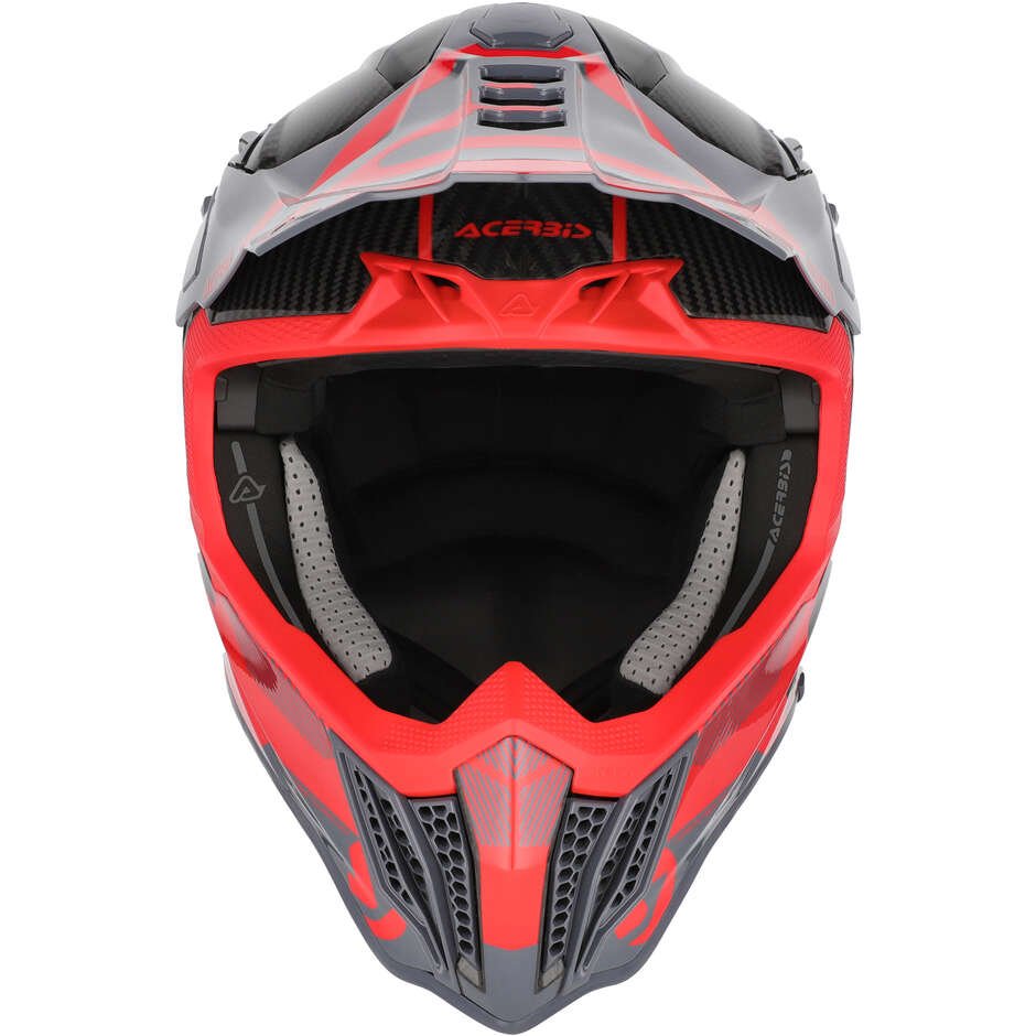 Casco Cross Enduro Acerbis Airstrike-C Rosso/Grigio - immagine 4
