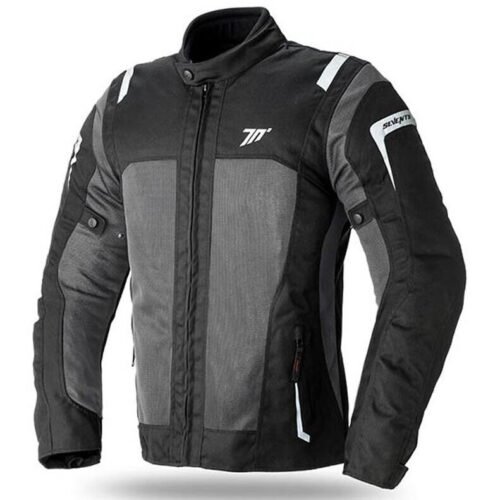 Giacca moto Donna Estiva Seventy JT46 Touring Line Nero Grigio