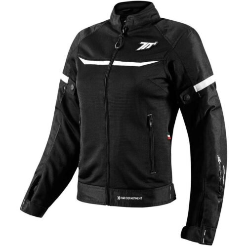 Giubbotto Moto Donna Seventy Degrees SD-JR30.2 MOJAVE Nero Bianco