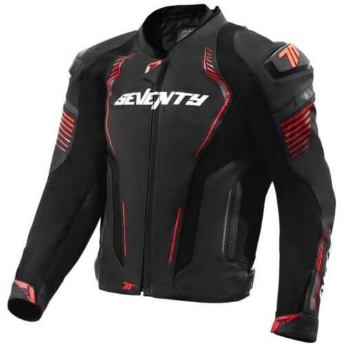 Giubbotto Moto Seventy Degrees SD-JL24 SPOILER Nero Rosso