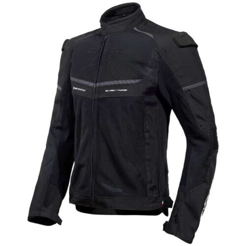 Giubbotto Moto Seventy Degrees SD-JR60 THUNDER Nero Grigio Bianco