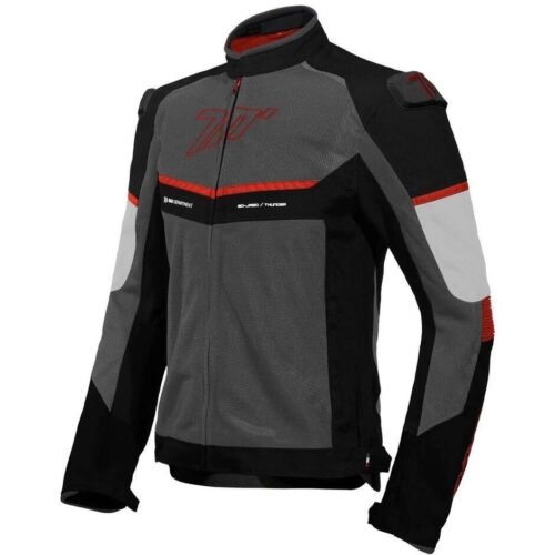 Giubbotto Moto Seventy Degrees SD-JR60 THUNDER Nero Rosso