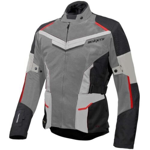 Giubbotto Moto Seventy Degrees SD-JT70 ATACAMA Nero Grigio Rosso