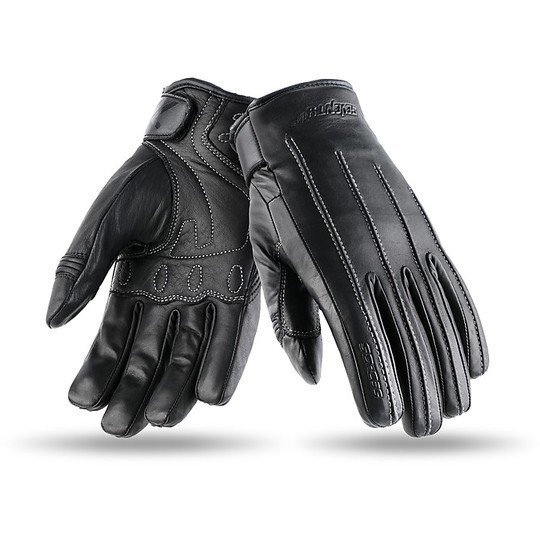 Guanti Moto Da Donna Custom Certificati in Pelle Seventy SD-C35 Nero