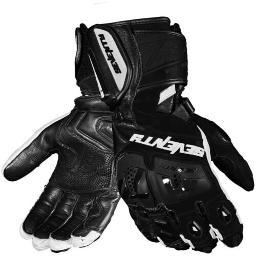 Guanti Moto Seventy Degrees SD-R24 PISTA Nero Bianco