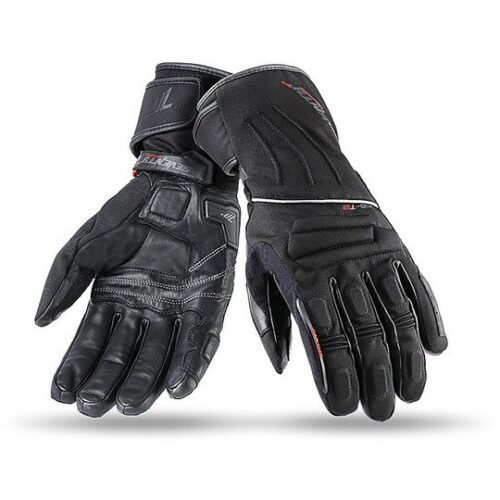 Guanti Moto Tecnici Invernali Seventy Con protezioni T3 Omologato Nero Grigio