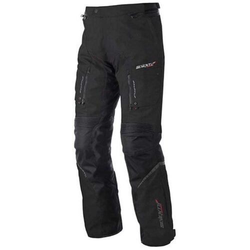 Pantaloni moto Tecnici Tre strati Seventy SD-PT1 in Tessuto Nero Impermeabili
