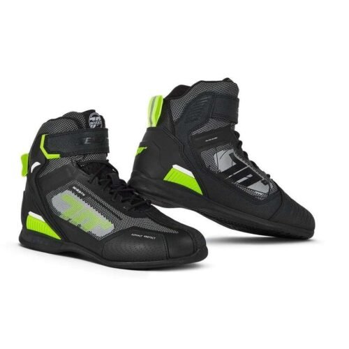 Scarpe Moto Seventy Degrees SD-BR2 VELOCE Nero Giallo Fluo