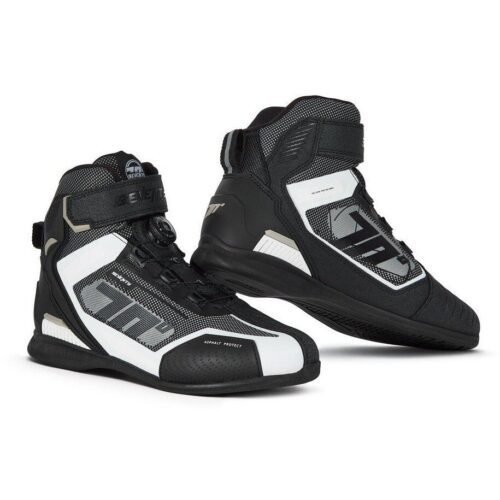 Scarpe Moto Seventy Degrees SD-BR3 VELOCE PRO Nero Bianco