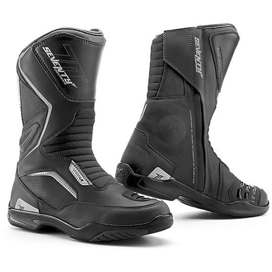 Stivali Moto Turismo Seventy BT2 Waterproof Nero